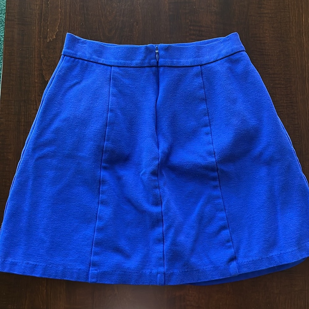 Blue Mini Skirt - Picture 2 of 3